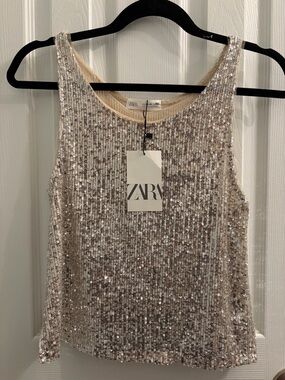 Zara Girl’s Sequin Tank Top